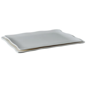 15-8027-14 safe food grade best plastic tableware melamine rectangle charger plate