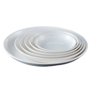 2209 Wholesale FDA certificate best plastic tableware melamine deep soup plate for restaurant and household