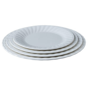 H22-10-Factory wholesale hotel banquet restaurant serving tableware melamine plate charger plate