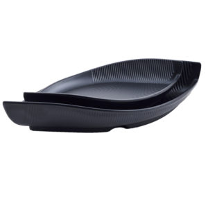 MS082 Hotpot restaurant and Japanse sushi dinnerware black matte melamine plate