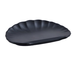 MS141-Japanese Cute Black hard plastic tableware set serving dinnerware Melamine Sushi Snack Plate Dish