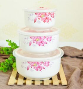 Factory direct ceramic salad bowl set